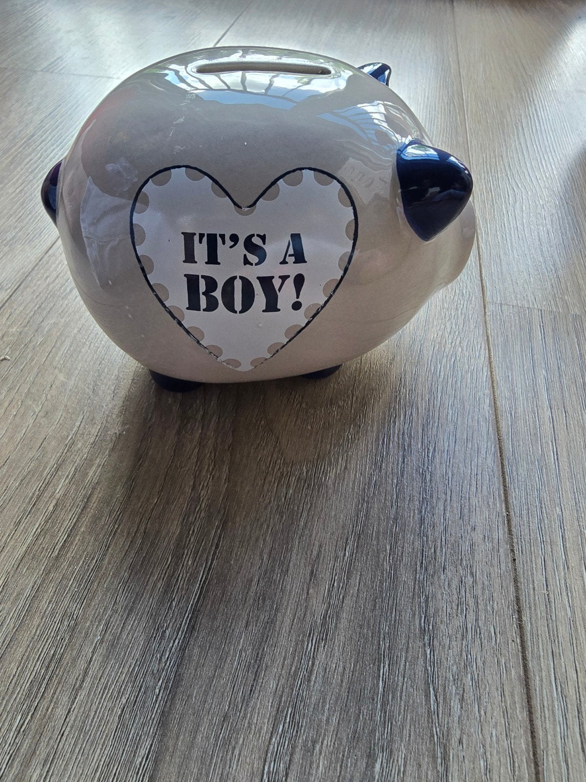Riverdale Spaarpot 'It's a Boy!', Ophalen of Verzenden, Zo goed als nieuw, Steen, Aardewerk of Keramiek, Dier