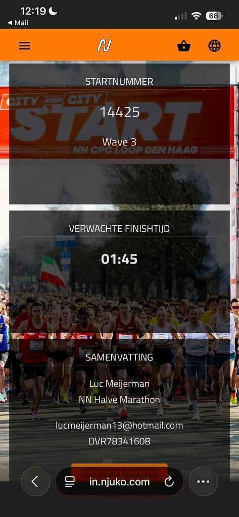 NN CPC Loop Den Haag kaartje te koop! Wave 3, Eén persoon, Maart