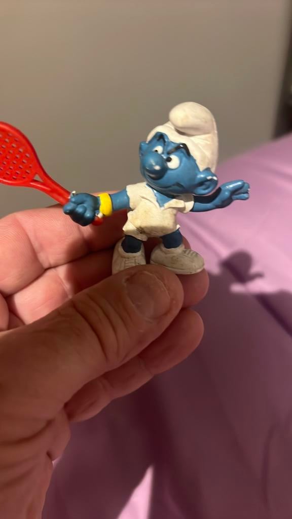 vintage tennis smurf iit 1979, Verzamelen, Smurfen, Ophalen of Verzenden, Zo goed als nieuw