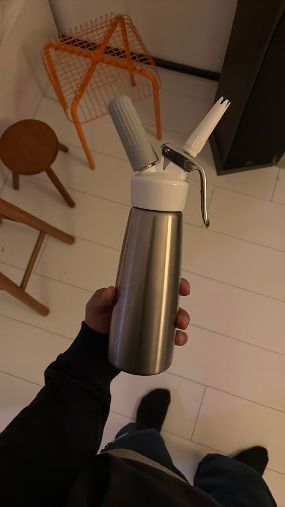 iSi / slagroom dispenser | RVS | 0,5L, Ophalen of Verzenden, Zo goed als nieuw, Taarten of Cupcakes, Overige typen