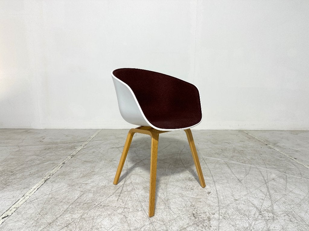 HAY About A Chair AAC22 eiken wit/bordeaux - Hee Welling, -, Wit, -, Ophalen of Verzenden