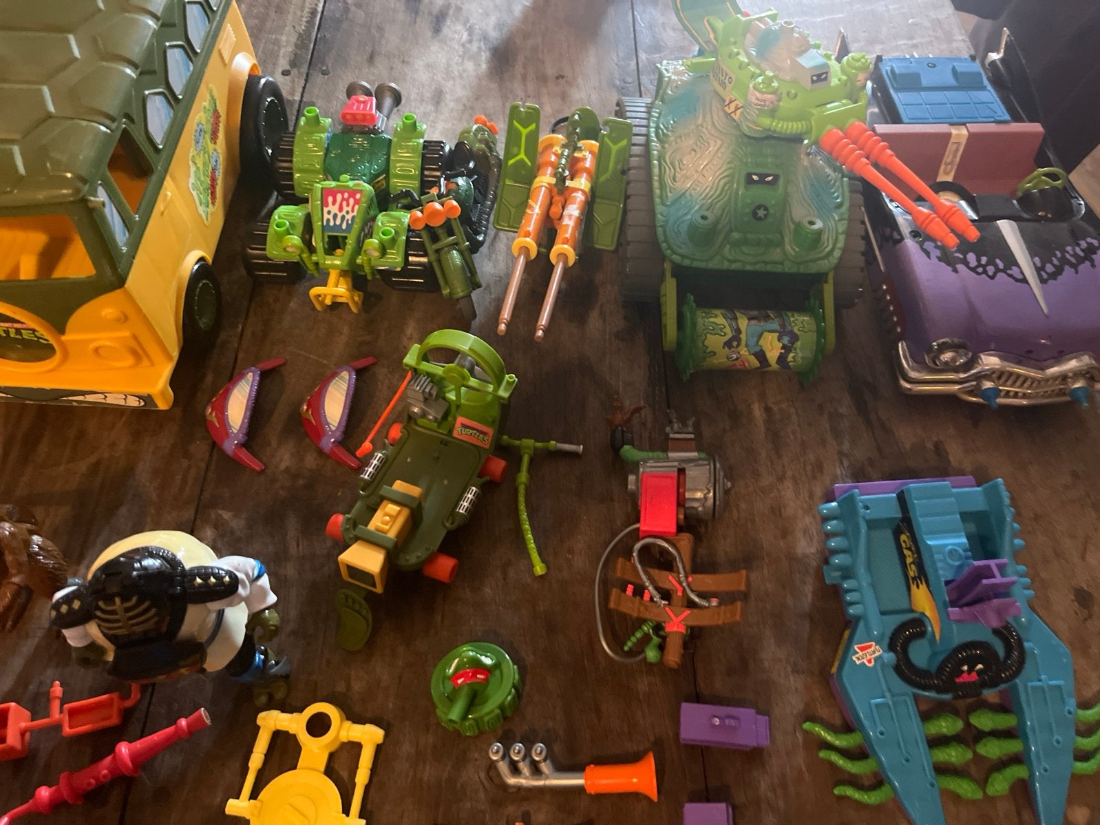 Grote collectie Teenage Mutant Ninja Turtles voertuigen, Ophalen of Verzenden, Gebruikt