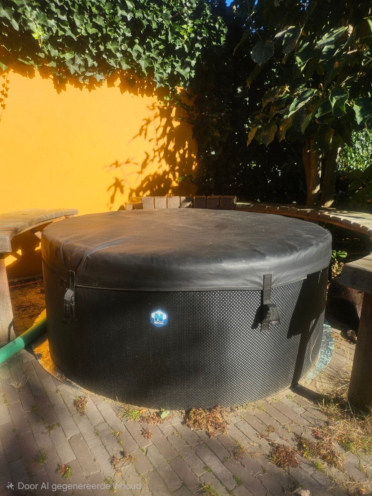 Netspa Vita Opblaasbare Jacuzzi voor 4 Personen, Tuin en Terras, Ophalen, Zo goed als nieuw, Afdekzeil, Opblaasbaar