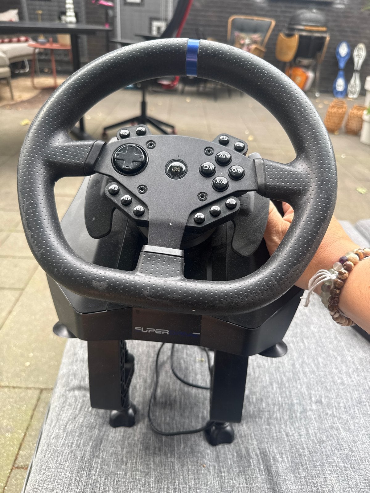 Racestuur met pedalen voor PlayStation en PC, Racestuur, Gebruikt, Overige merken, PlayStation