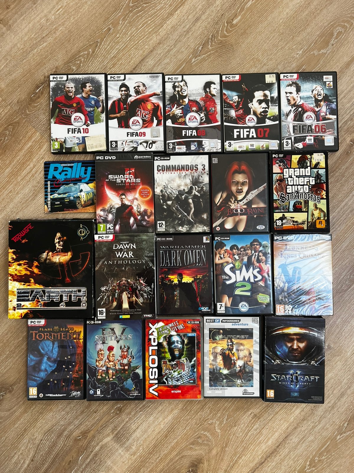 Collectie 19 Retro PC Games, 1 speler, Ophalen, Zo goed als nieuw