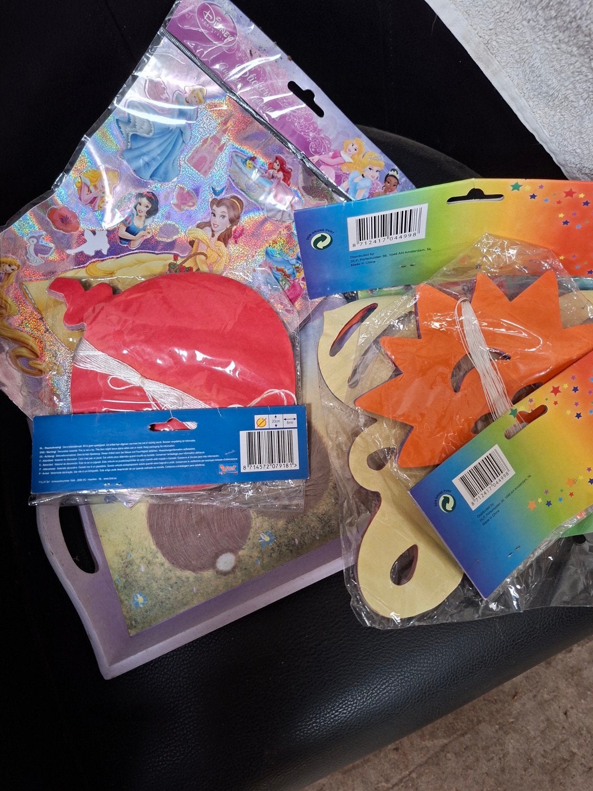 speelgoed autootjes en stickers + slingers, Ophalen, Jongen of Meisje