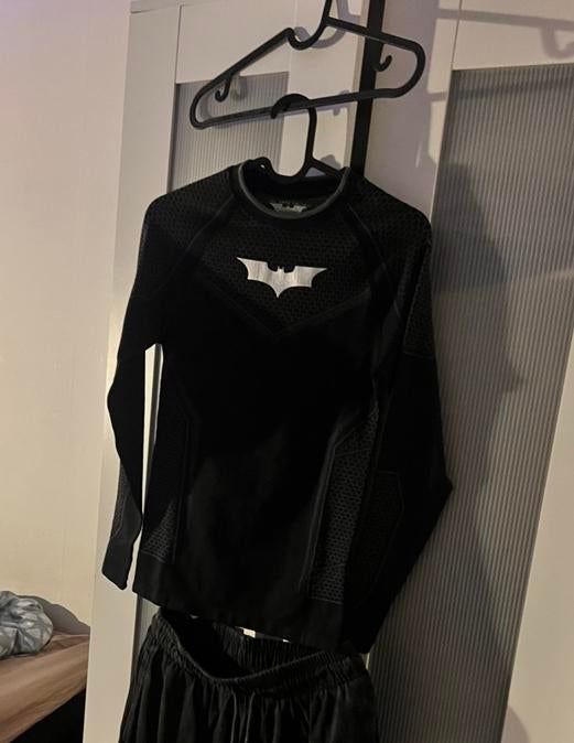 Batman compression zwart longsleeve, Kleding | Dames, Ophalen of Verzenden, Zo goed als nieuw, Maat 36 (S), Zwart