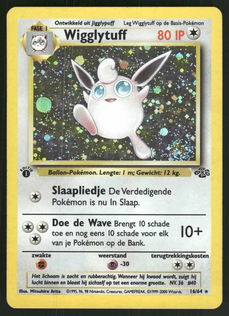 Wigglytuff 16/64 - Jungle (1st edition) (NL) (EX), Verzenden, Gebruikt
