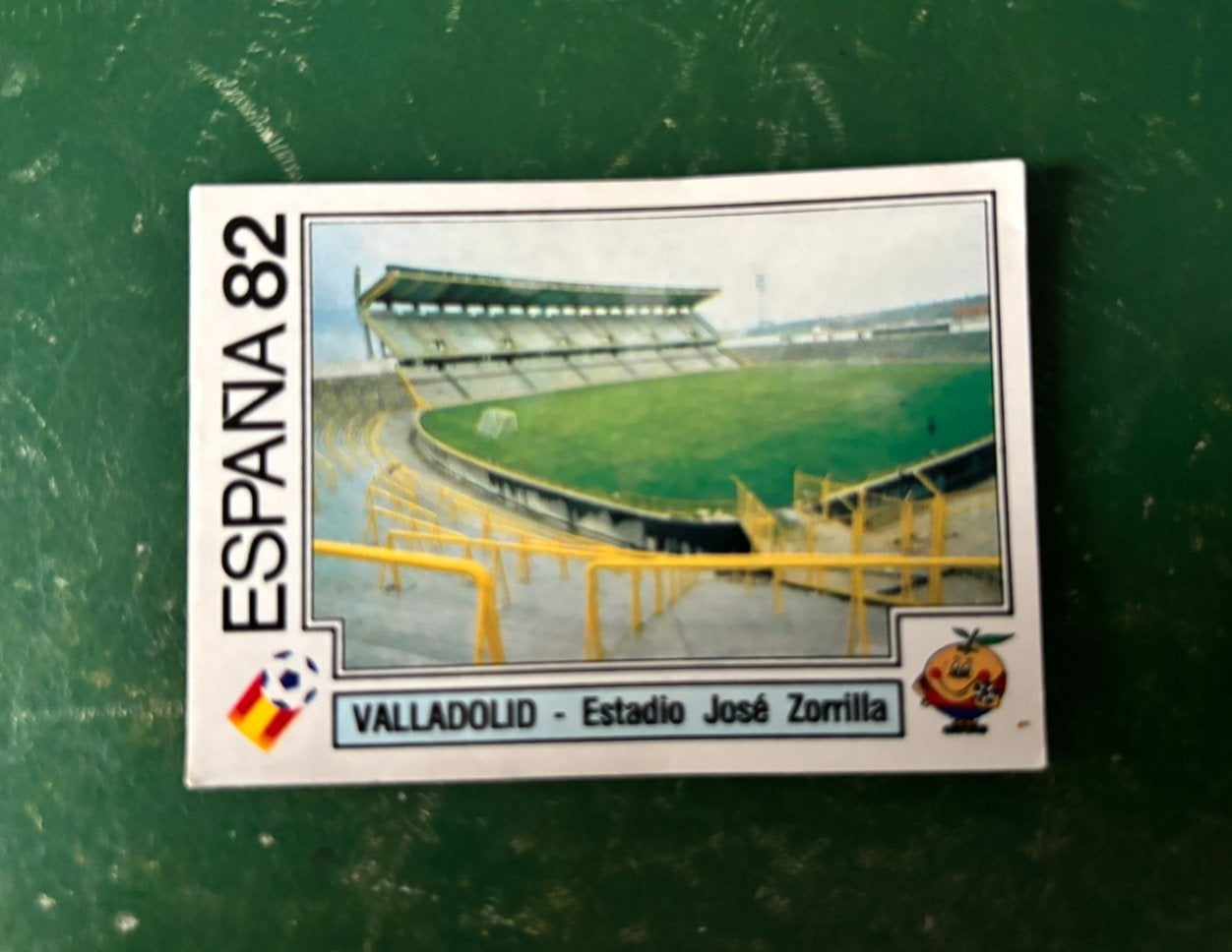 Panini plaatje stadion Jose Zorrilla Valladolid WK 82 #32, Ophalen of Verzenden