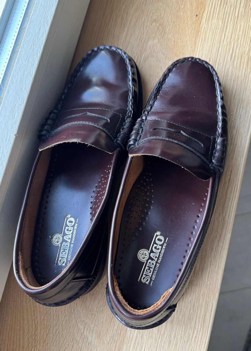 Sebago Classic Dan Penny Loafers - Brown-Burgundy, Loafers, Bruin, Ophalen of Verzenden, Gedragen