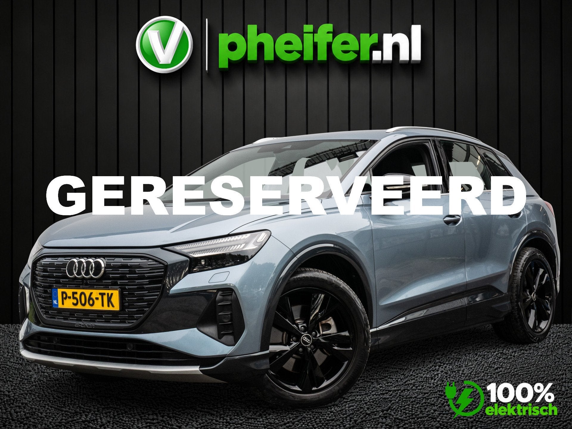 Audi Q4 e-tron 40 Launch edition Advanced Plus 77 kWh SOH 96, Automaat, Gebruikt, Met garantie (alle), Blauw