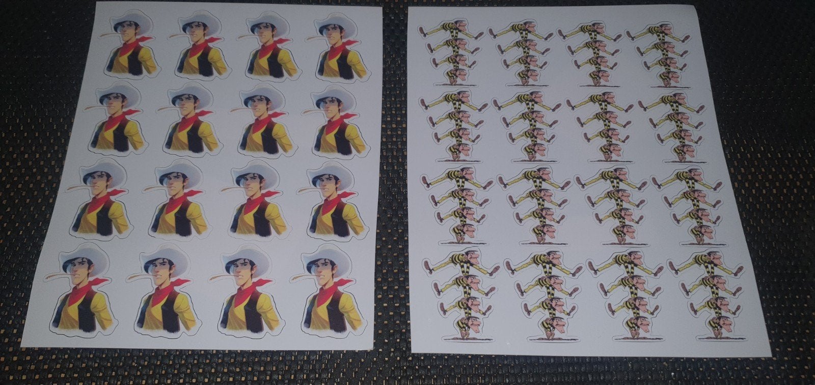Lucky Luke en de Daltons stickers - per stuk of heel vel, Verzamelen, Ophalen of Verzenden, Nieuw
