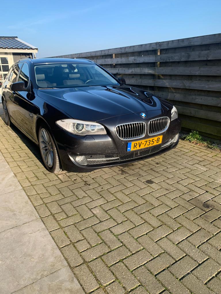 BMW 5-Serie 520D Touring 135KW Aut8 2012 Grijs, Achterwielaandrijving, 1995 cc, 2000 kg, Stationwagon