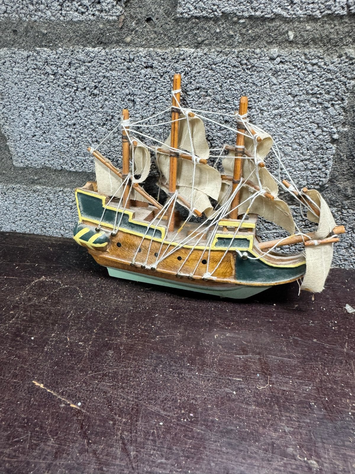 Decoratief Scheepsmodel - Houten Zeilschip, Ophalen of Verzenden, Gebruikt, 1:50 tot 1:200, Overige merken