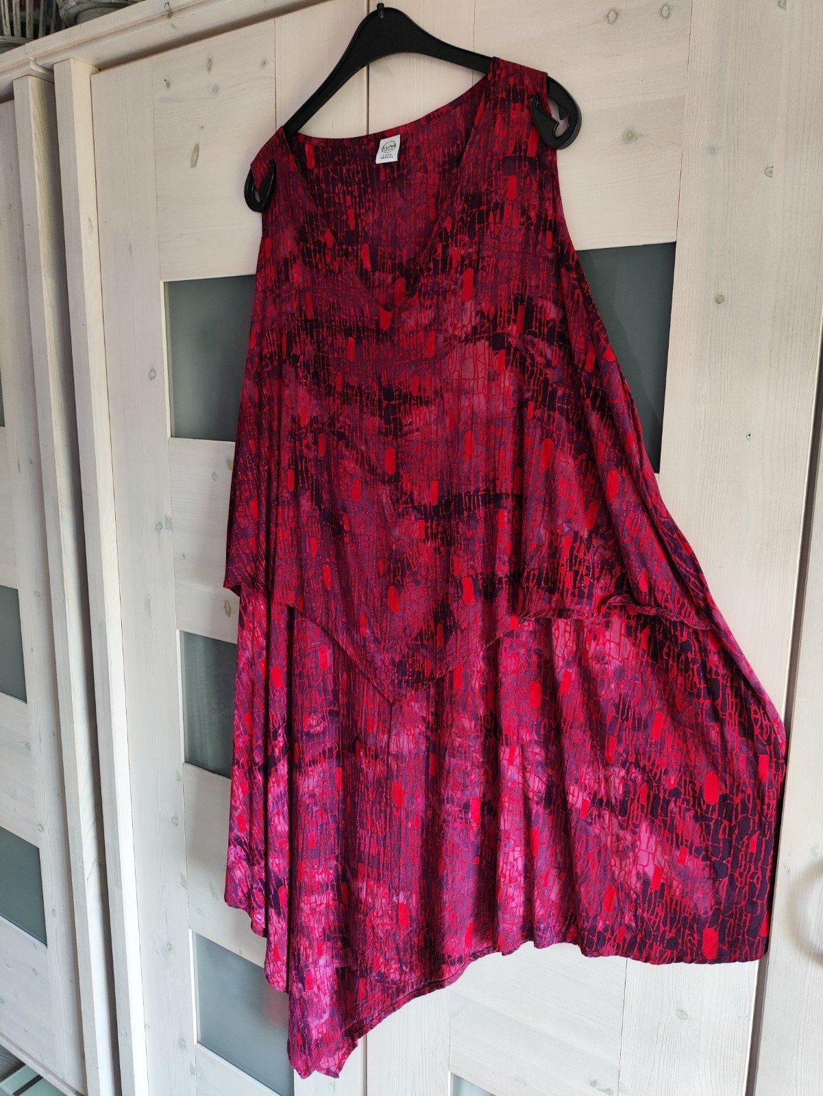 Luna Serena tuniek in rood/paars, Kleding | Dames, Grote Maten, Verzenden, Blouse of Tuniek, Zo goed als nieuw, Luna Serena