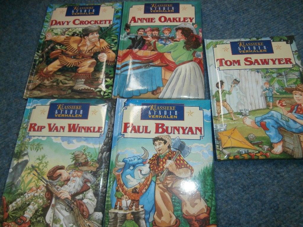 boek Davy Crockett Rip van Winkle Annie Oakley Tom Sawyer, Ophalen of Verzenden, Zo goed als nieuw, Paul Bunyan, Fictie algemeen