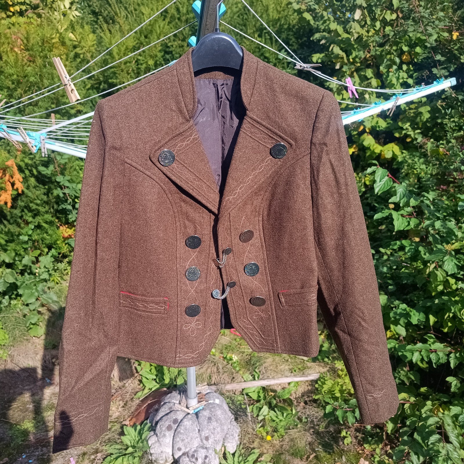 Bauer Loden 36 38 M Tiroler Dirndl jasje Oktoberfest, Ophalen of Verzenden, Zo goed als nieuw, Maat 36 (S), Carnaval