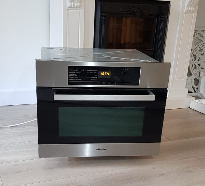 Miele combi oven magnetron, Ophalen, 45 tot 50 cm, Gebruikt, Combi-oven