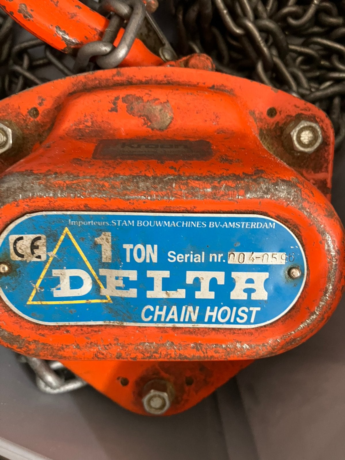 Takel 1 ton, Doe-het-zelf en Verbouw, Lieren en Takels, Ophalen, Zo goed als nieuw