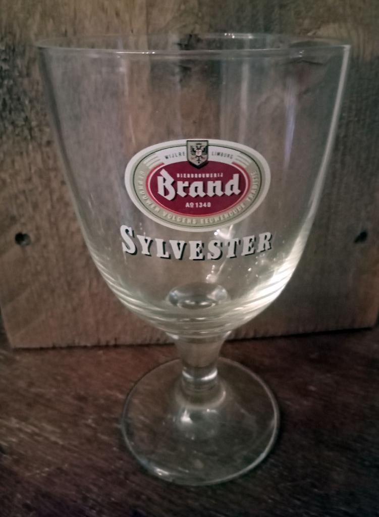 6 Vintage Brand Sylvester glazen., Ophalen of Verzenden, Zo goed als nieuw, Glas of Glazen, Brand
