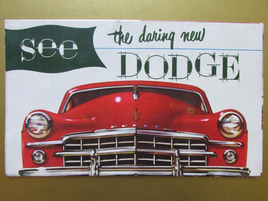 1949 Dodge grote folder, Engels, Ophalen of Verzenden, Zo goed als nieuw, Overige merken