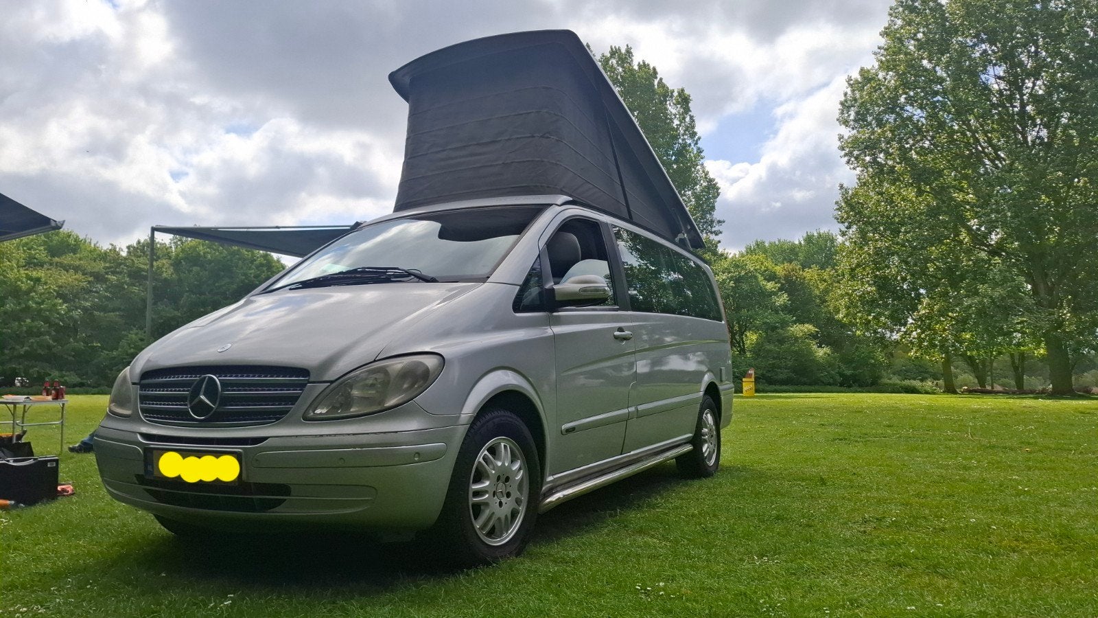 Kampeerbus Mercedes Westfalia bj 05. Automaat. Hefdak. 7 zit, Caravans en Kamperen, Campers, Automaat, Buscamper of Camperbus