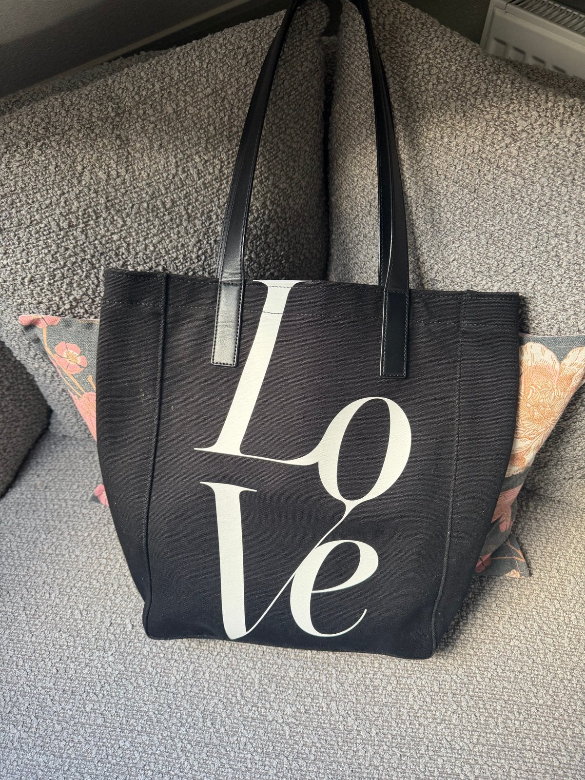 Michael Kors 'Love' Tote Bag - Zwart, Ophalen of Verzenden, Zo goed als nieuw, Zwart, Shopper