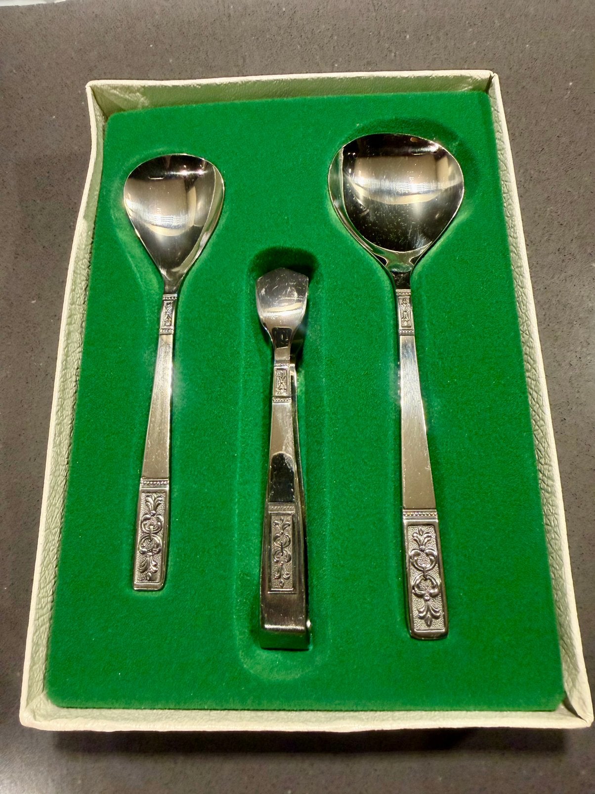 Vintage Imperial International RVS Serveerset 3-delig, Ophalen of Verzenden