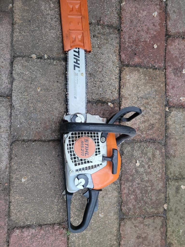Stihl MS 211 Kettingzaag - Krachtig en Betrouwbaar, Ophalen, Stihl, Gebruikt, 70 mm of meer