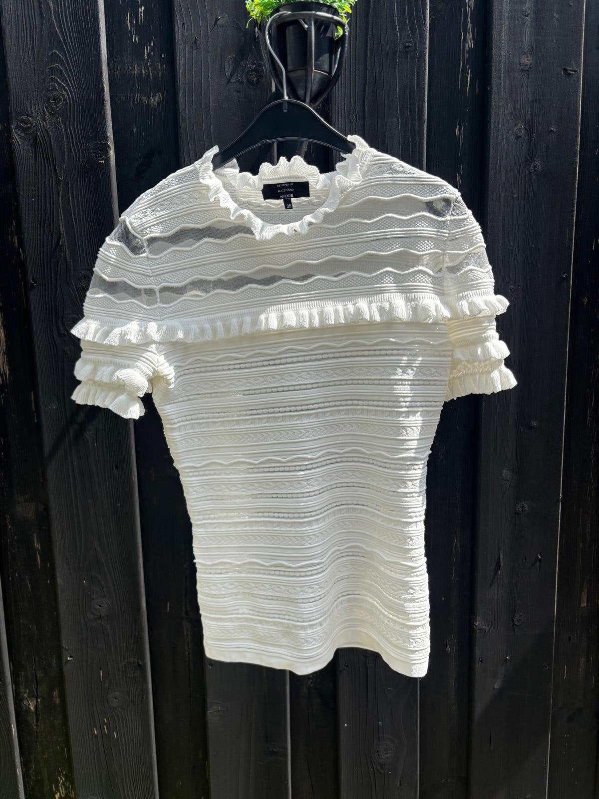 Nikkie wit shirt maat 38 als nieuw!, Maat 38/40 (M), Wit, Ophalen of Verzenden, Zo goed als nieuw