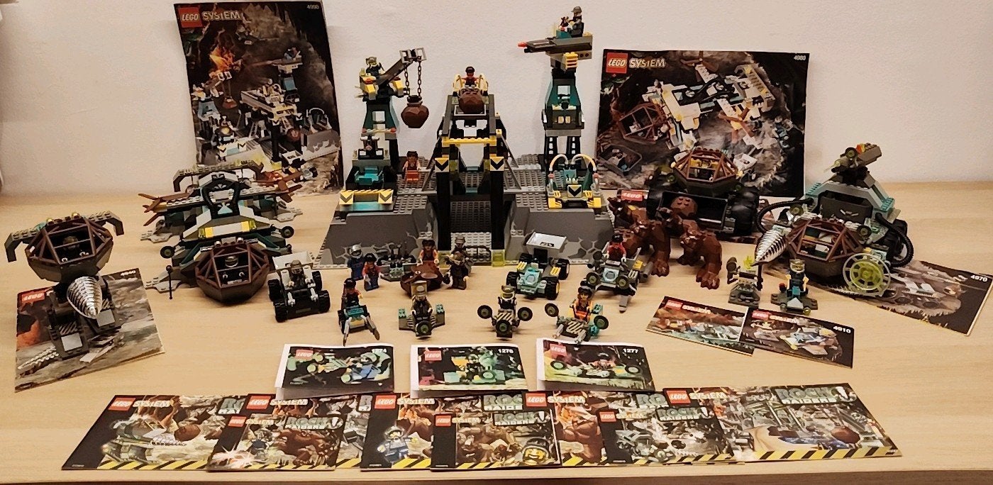 Lego Rock Raiders - Verzameling met beschrijvingen en strips, Ophalen, Overige thema's, Zo goed als nieuw, Complete set