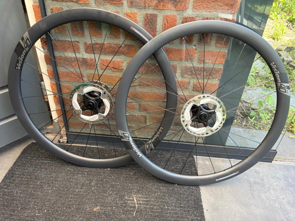 Vision TC40 DB carbon wielset Disc/Tubeless ready/Shimano, Zo goed als nieuw, Racefiets, Carbon, Ophalen