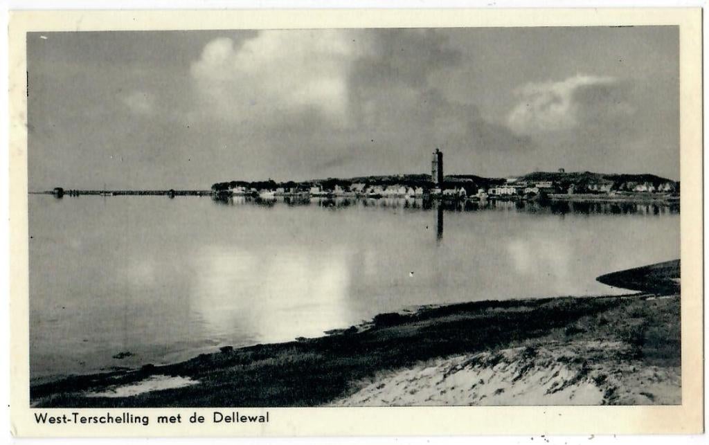West Terschelling met de Dellewal, Verzenden, 1940 tot 1960, Gelopen, Waddeneilanden