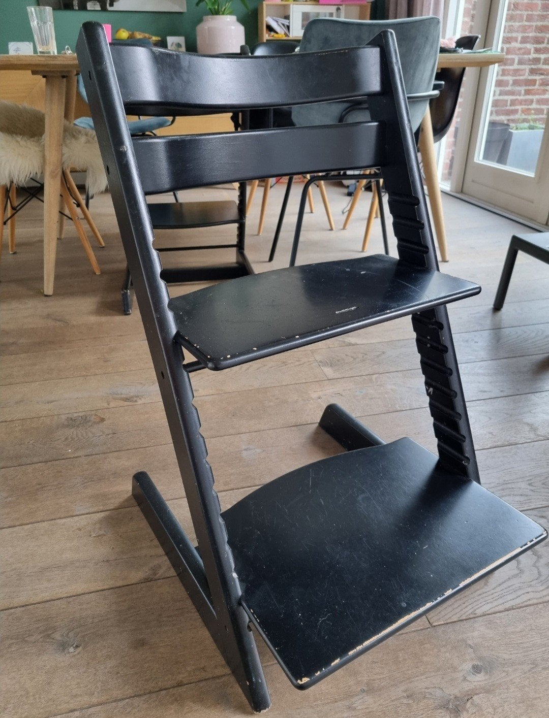 Stokken Tripp Trapp meegroeistoel, Ophalen, Gebruikt, Meegroeistoel