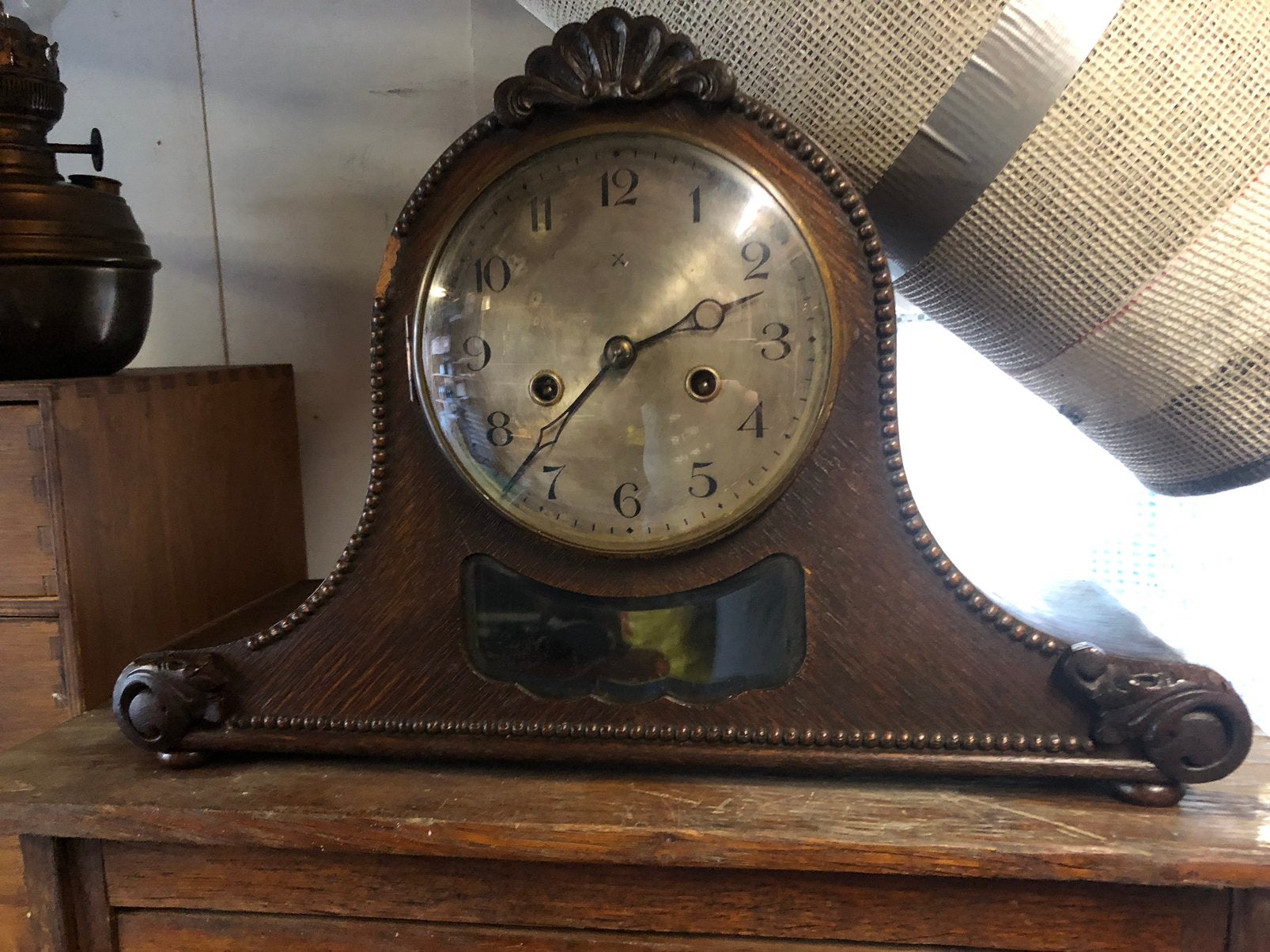 klok schoorsteen pendule, Ophalen