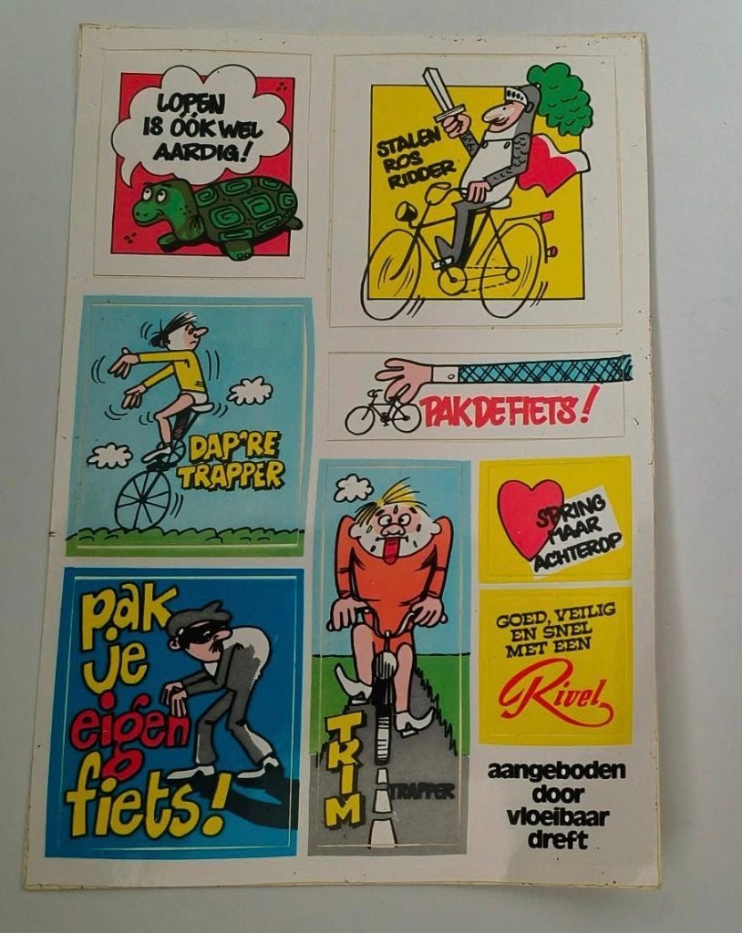 Stickers Fiets(velletje), Ophalen of Verzenden, Zo goed als nieuw, Overige typen