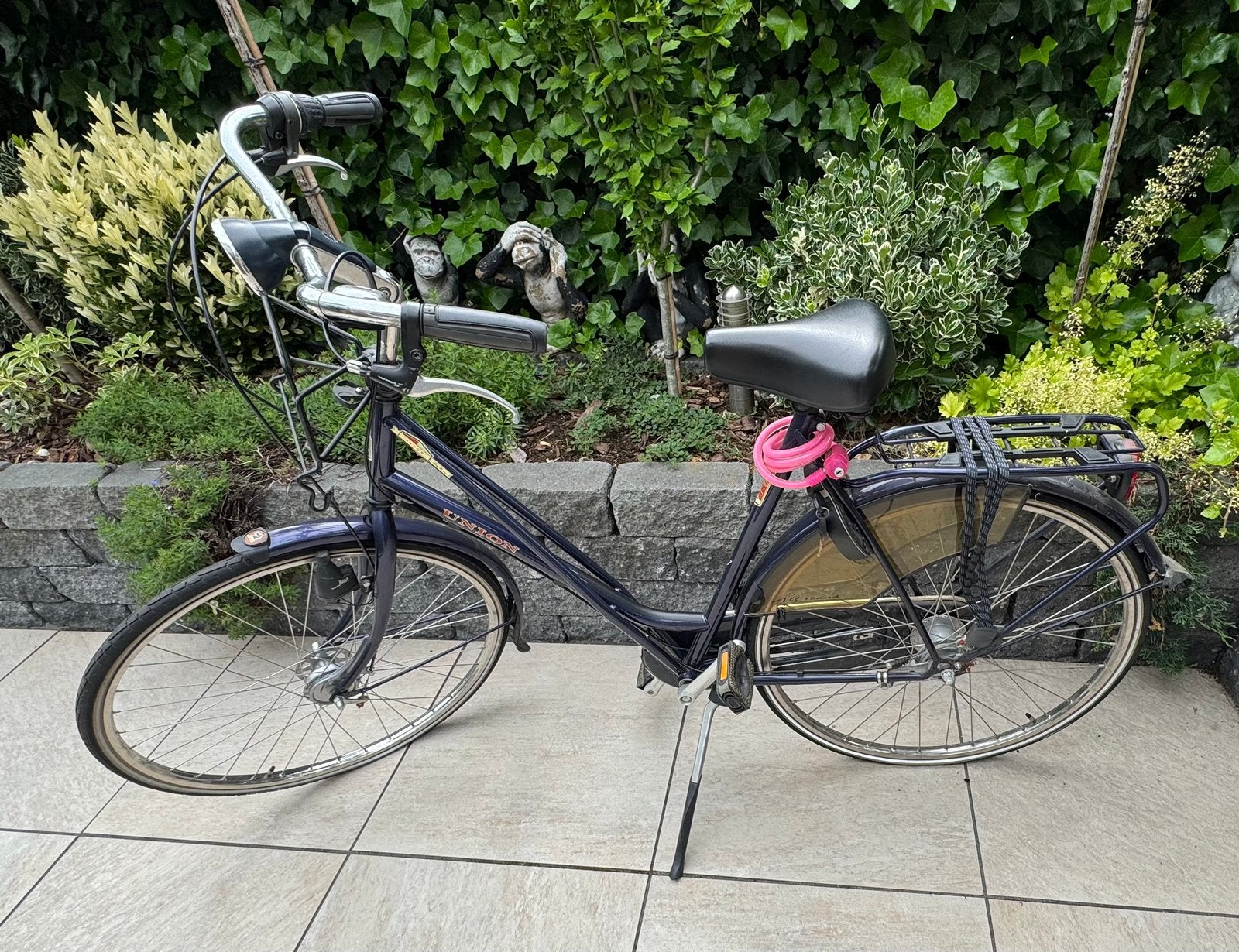 damesfiets Union Savoy stadsfiets blauw fiets, Fietsen en Brommers, Ophalen, Zo goed als nieuw, Overige merken