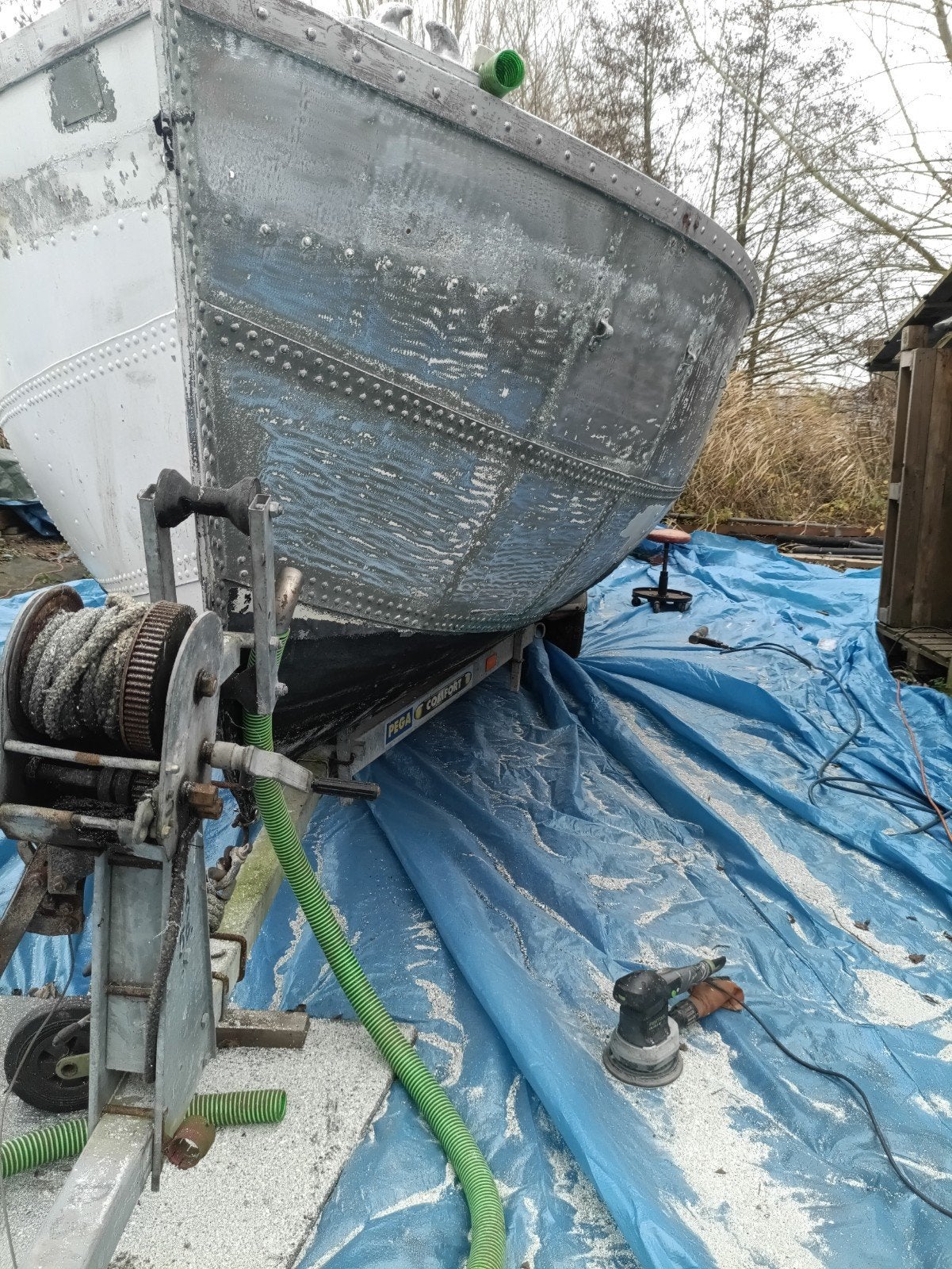 aluminium geklonken sloep 6,2x2,2 casco, Watersport en Boten, Ophalen, Gebruikt, Aluminium, 6 m