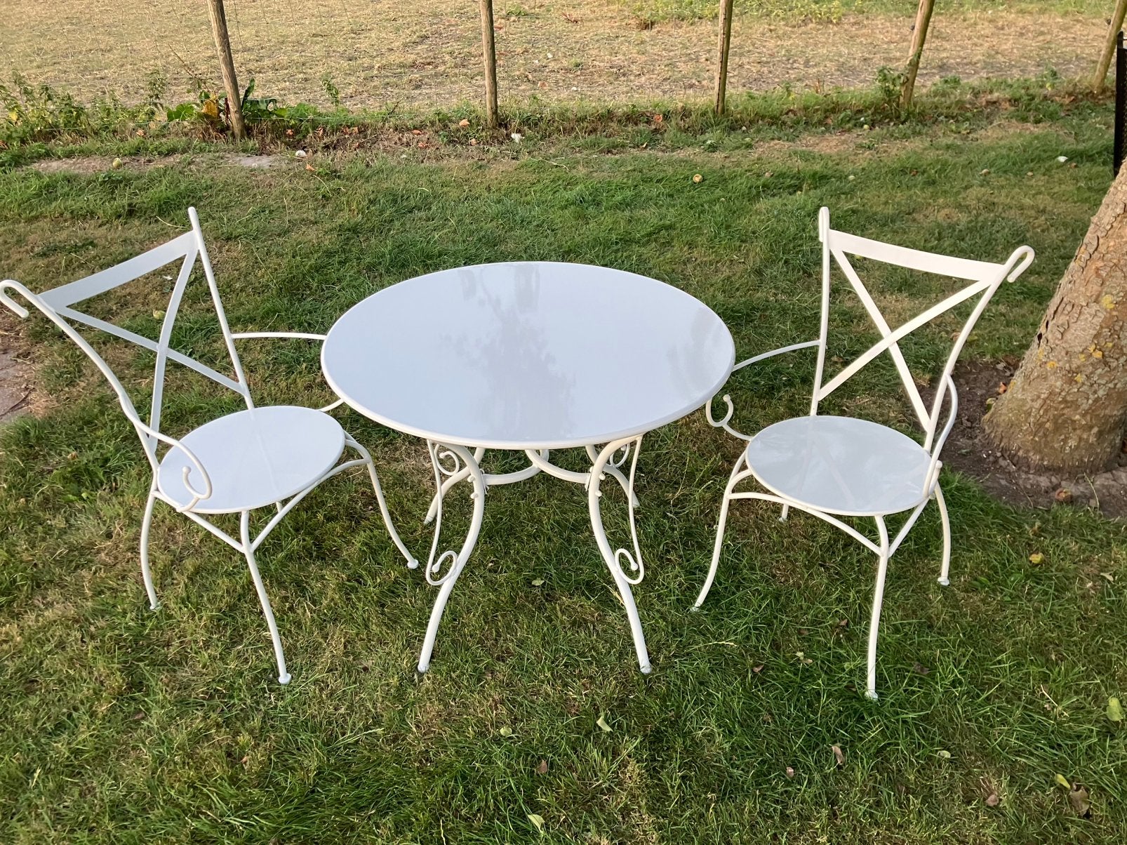 Mooie 3-delige bistroset, Overige materialen, Zo goed als nieuw, Stoel, Ophalen
