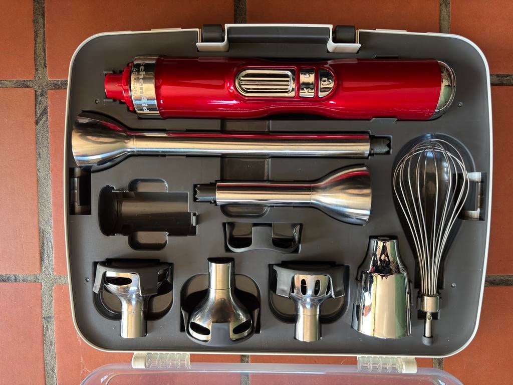 KitchenAid Draadloze Staafmixer met Toebehoren, Ophalen of Verzenden, Zo goed als nieuw