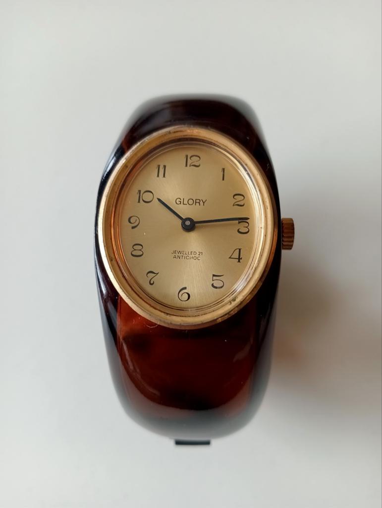 Vintage Horloge, Ophalen of Verzenden, Staal, Overige merken, 1960 of later