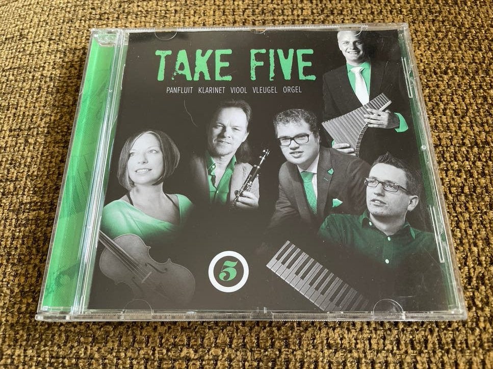 Take Five - Panfluit, Klarinet, Viool, Vleugel, Orgel CD, Ophalen of Verzenden, Zo goed als nieuw, Album, Inclusief doosje