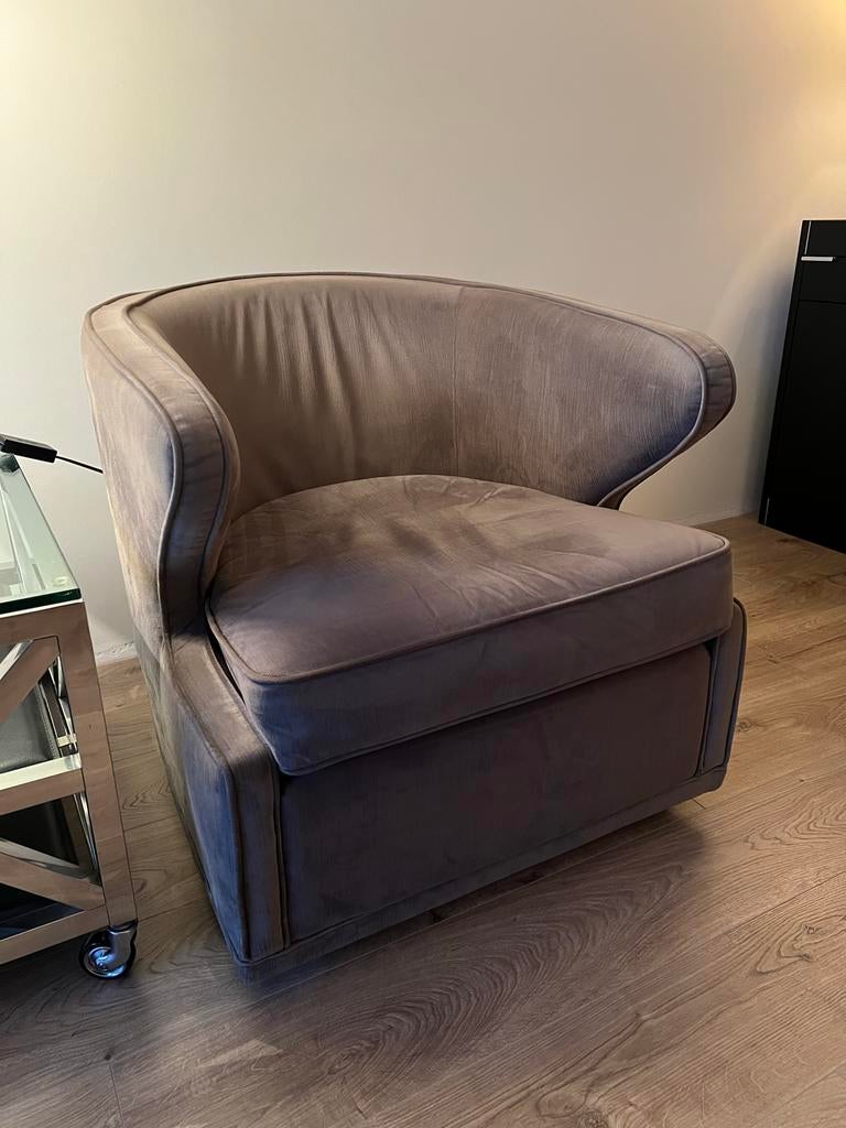 Luxe Draaistoel Eichholtz - Comfortabel & Stijlvol, 75 tot 100 cm, Ophalen of Verzenden, Zo goed als nieuw, 75 tot 100 cm