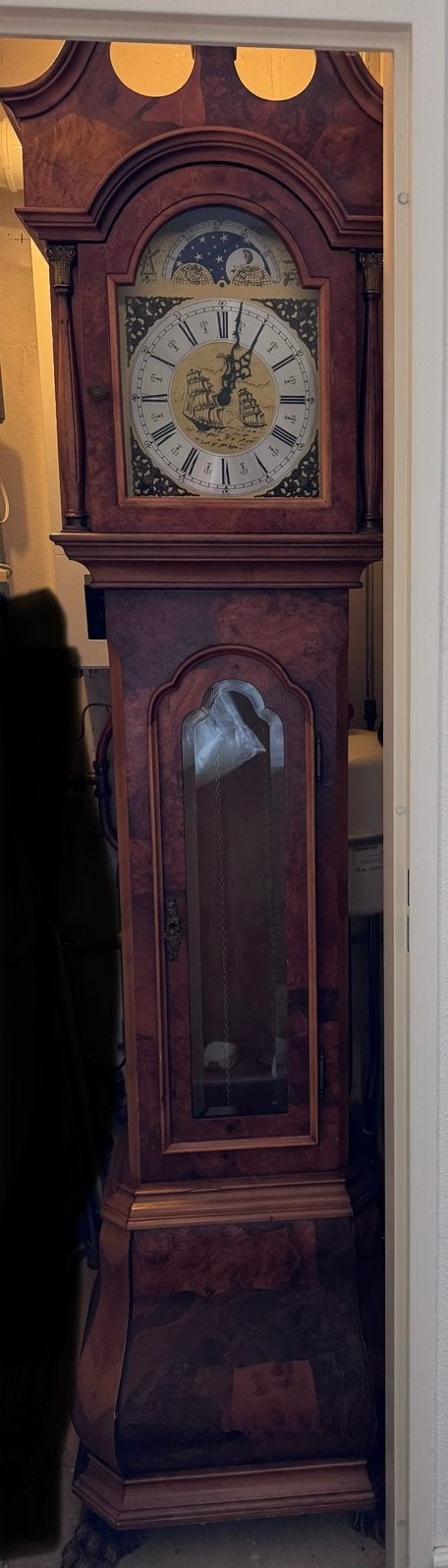 Prachtige antieke klok te koop, Ophalen