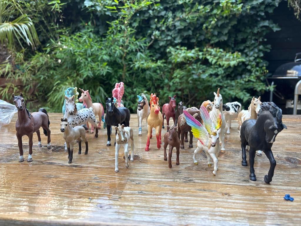 Grote collectie Schleich paarden en eenhoorns, Ophalen of Verzenden, Gebruikt, Jongen of Meisje