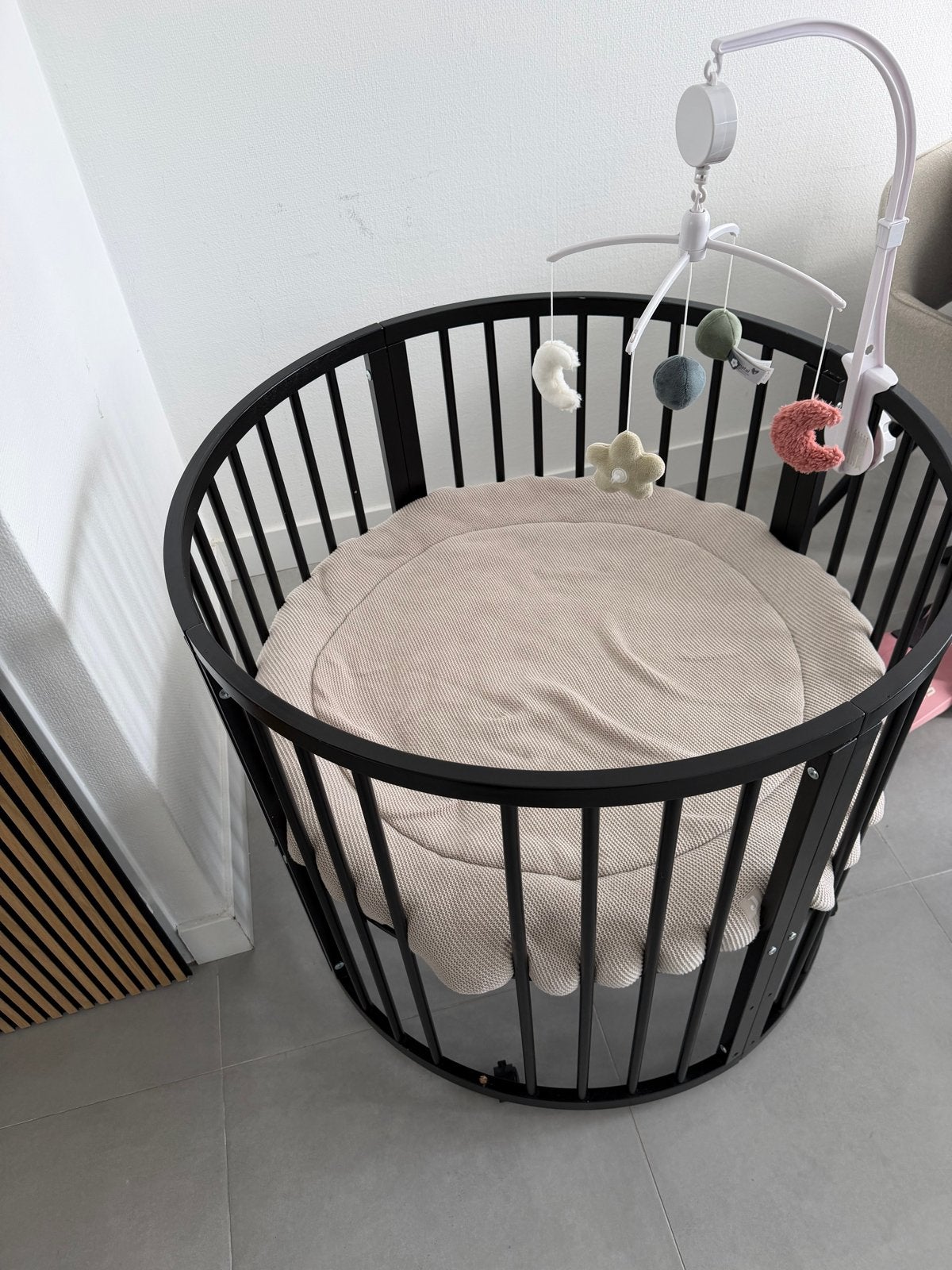 Buxibo baby box - zwart, Ophalen, Zo goed als nieuw, Wieg