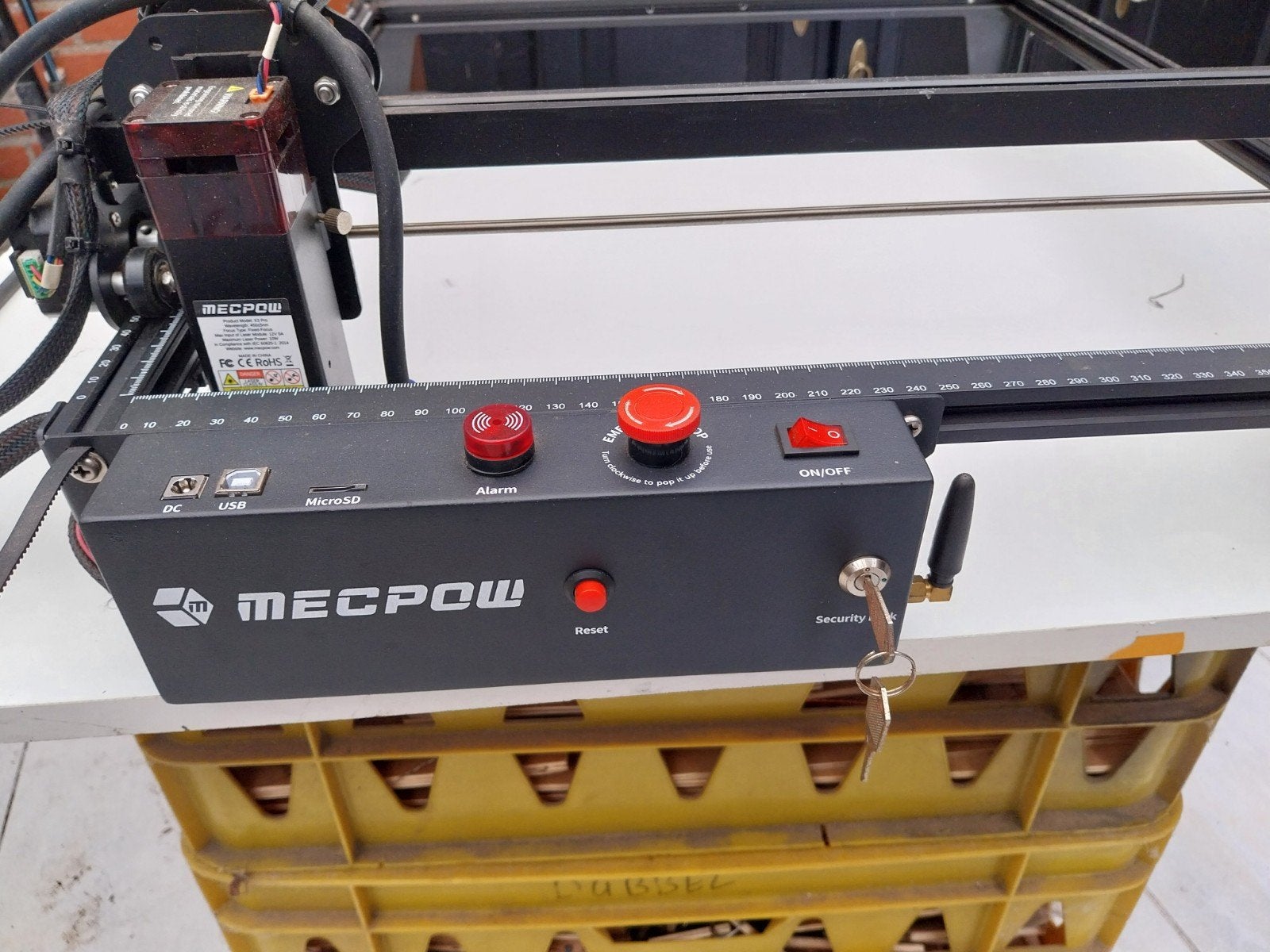 Mecpow A3 pro Lasergraveermachine met waterkoeling, Ophalen