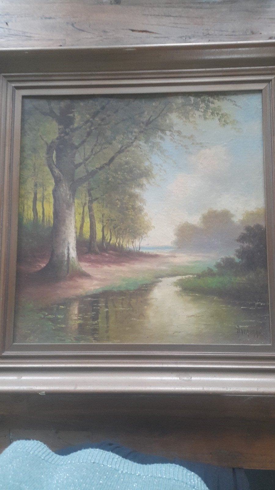 prachtig schilderij van H Verhaag, Antiek en Kunst, Ophalen