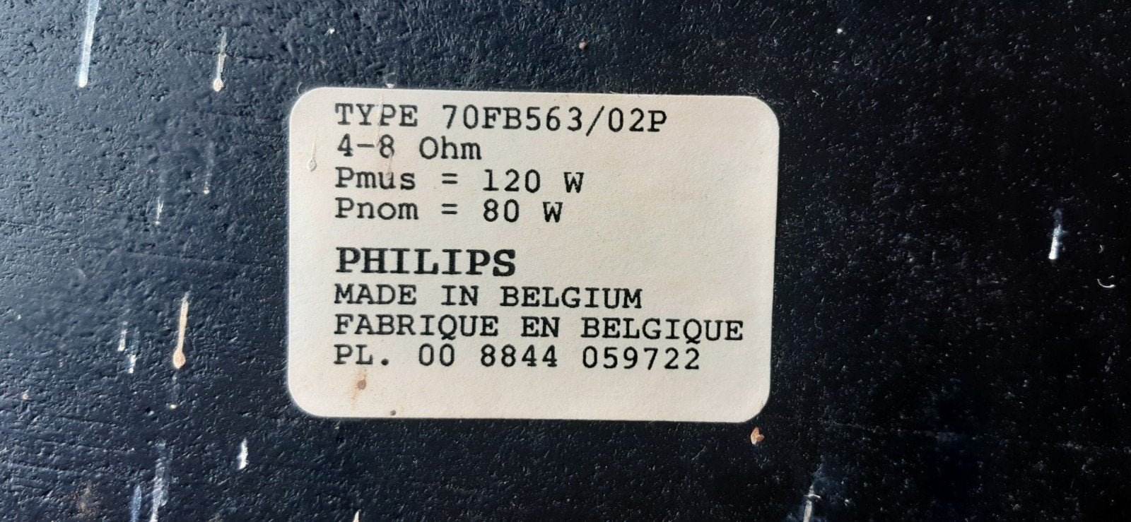 Philips speakers FB563 4 stuks, Audio, Tv en Foto, Ophalen, Stereo speakers, Philips, Gebruikt