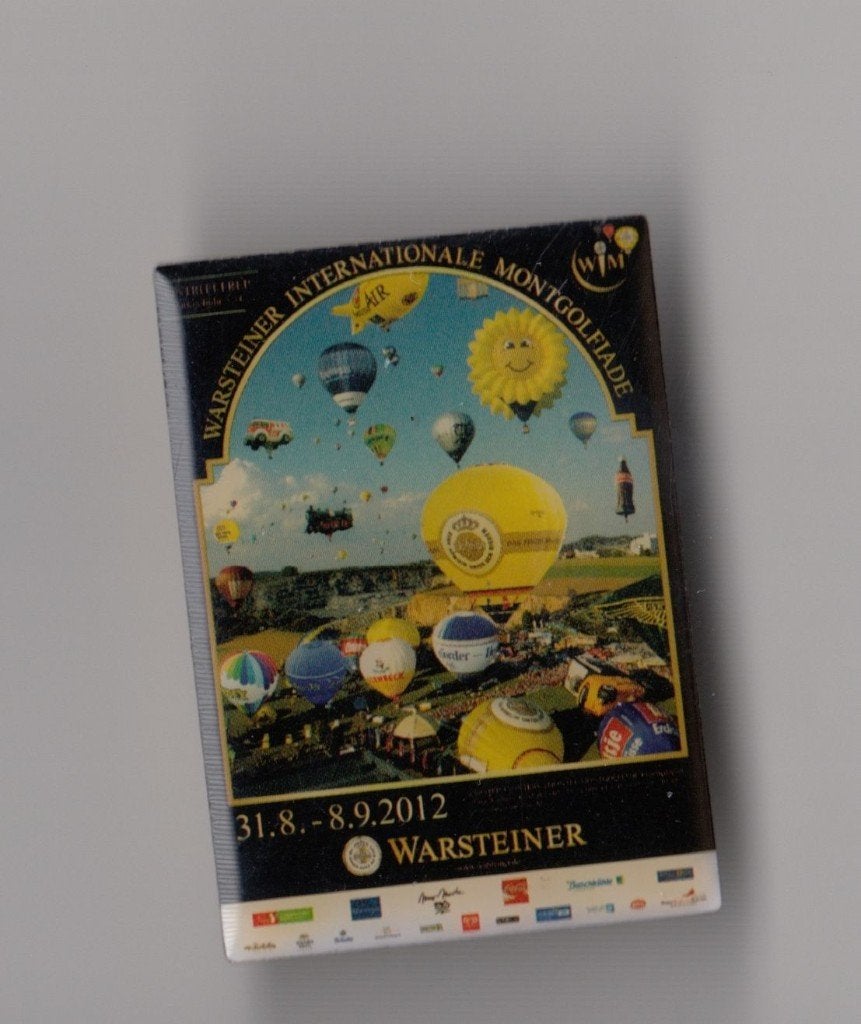 Luchtballon pin Limited Edition Warsteiner Bier B, Gebruikt, Niet vindbaar, Niet vindbaar, Speldje of Pin